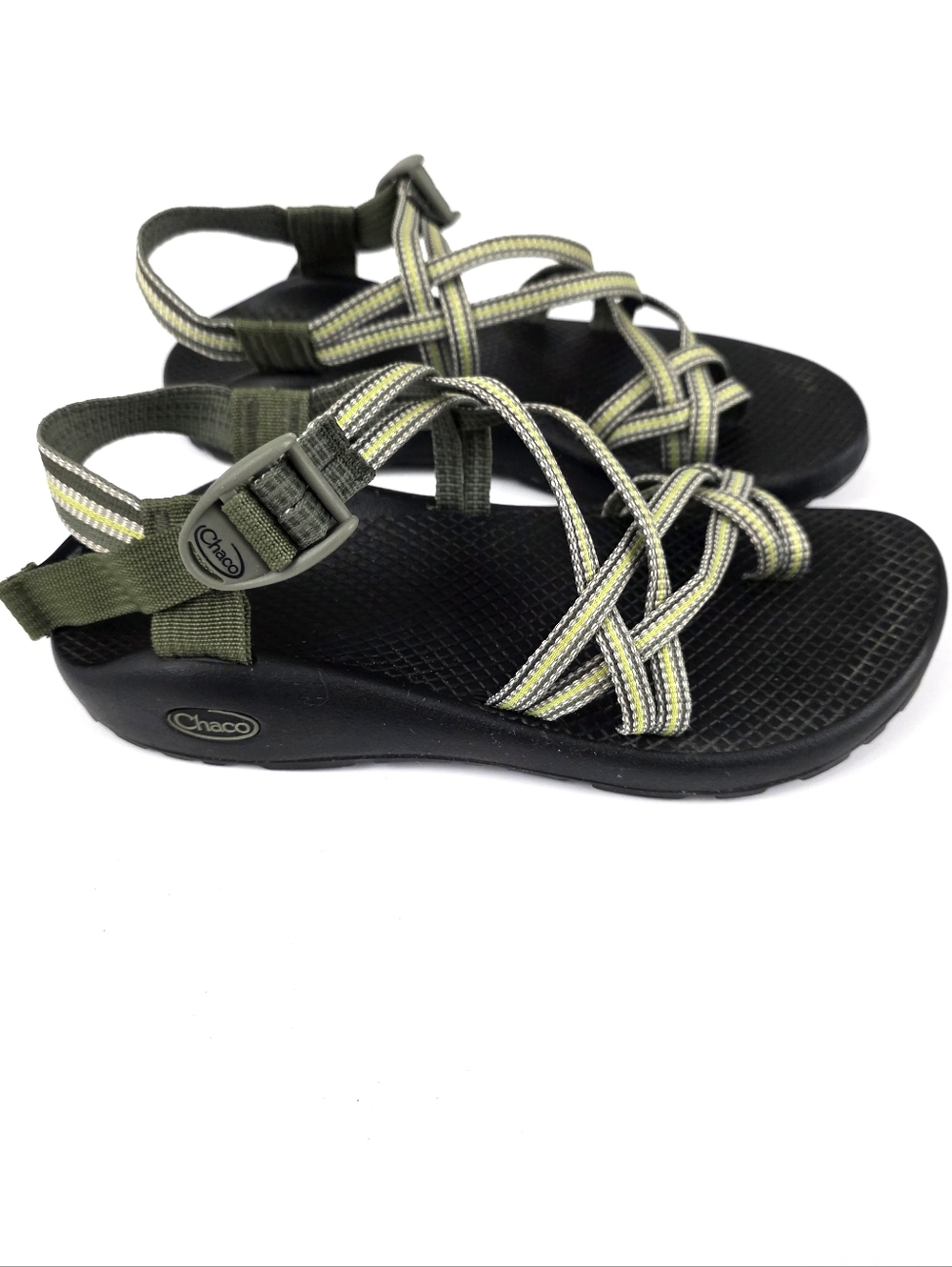Chacos Strappy Green Sandles ZX2 Classic Hiking Shoes Summer Slides Womens 9